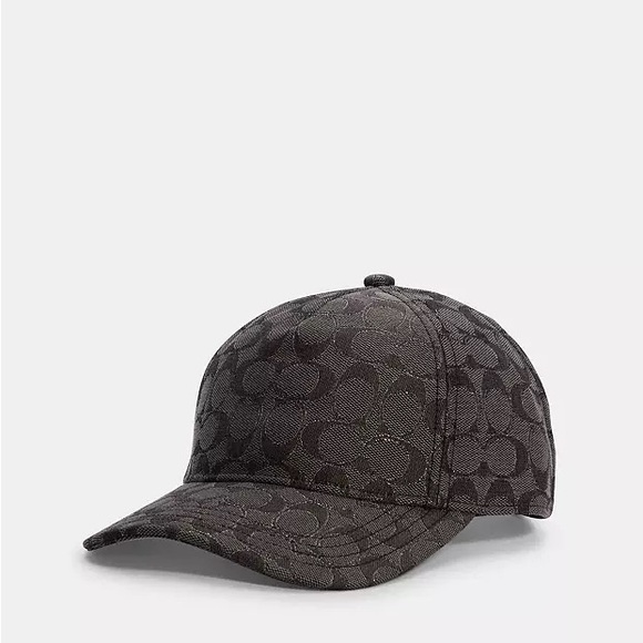 Coach Baseball Hat In Metallic Signature - Picture 2 of 13